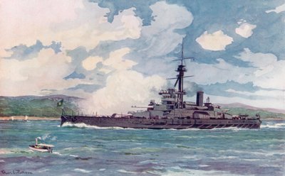 Il Super-Dreadnought Brasiliano "Minas Geraes" vicino a Rio da Edgar L. Pattison