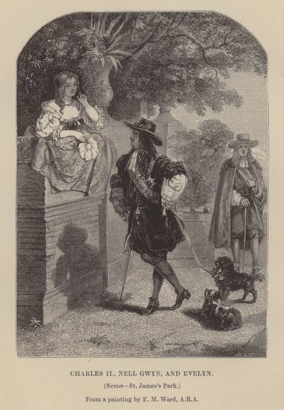 Carlo II, Nell Gwyn e Evelyn, St James