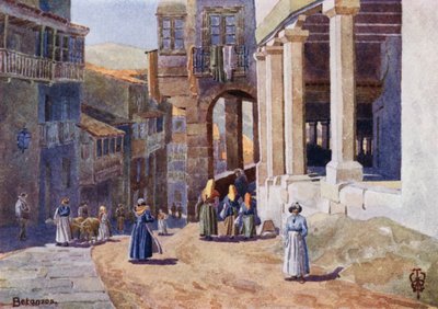 Spagna settentrionale: Betanzos, una calle colonnata da Edgar T. A. Wigram