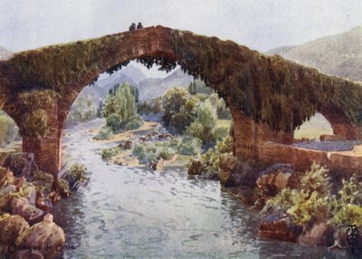 Spagna settentrionale: Cangas de Onis, il ponte sul Sella da Edgar T. A. Wigram