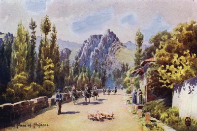 Spagna settentrionale: Nel passo di Pajares, vicino a Pola de Gordon da Edgar T. A. Wigram