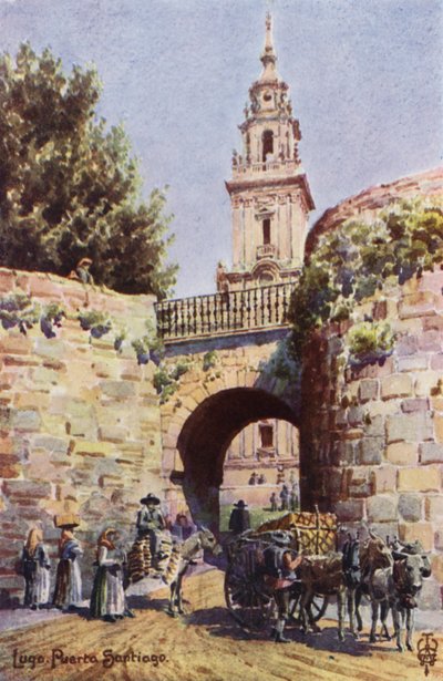 Spagna settentrionale: Lugo, la porta di Santiago da Edgar T. A. Wigram