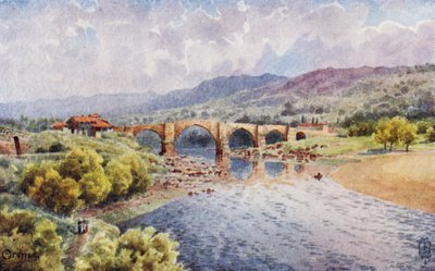 Spagna settentrionale: Orense, Il Ponte sul Miño da Edgar T. A. Wigram