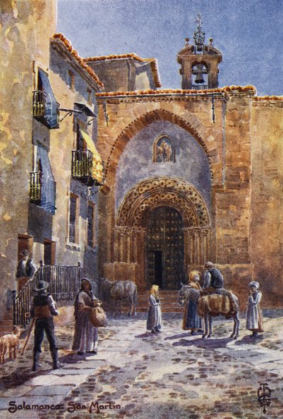 Spagna settentrionale: Salamanca, Chiesa di San Martin da Edgar T. A. Wigram