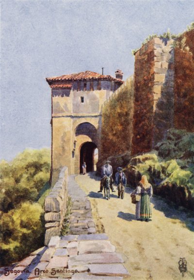 Spagna settentrionale: Segovia, Arco Santiago da Edgar T. A. Wigram
