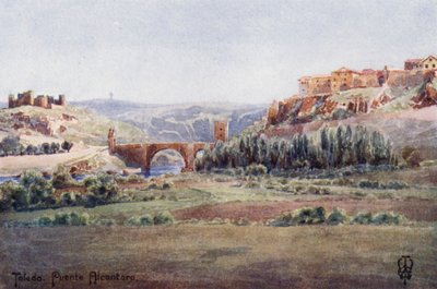 Spagna settentrionale: Toledo, Ponte di Alcantara, dalla strada di Illescas da Edgar T. A. Wigram