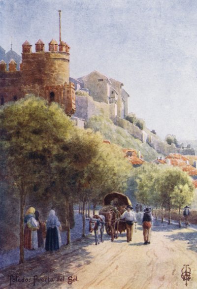 Spagna settentrionale: Toledo, Puerta del Sol da Edgar T. A. Wigram