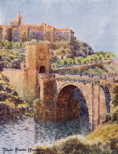 Spagna settentrionale: Toledo, Il Ponte di Alcántara da Edgar T. A. Wigram