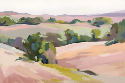 Colline ondulate dai colori pastello da Edie
