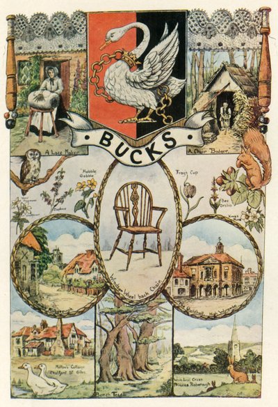 Vedute e mestieri del Buckinghamshire, design del banner del Women