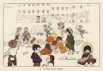Un finto Margate (litografia a colori) da Edith Farmiloe