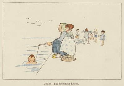 Venezia, la lezione di nuoto da Edith Farmiloe