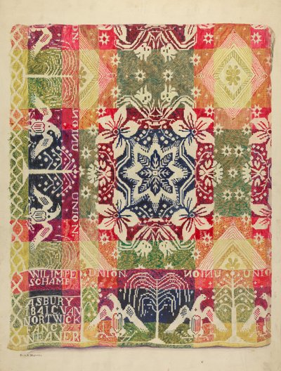 Coperta a doppia faccia da Edith Magnette