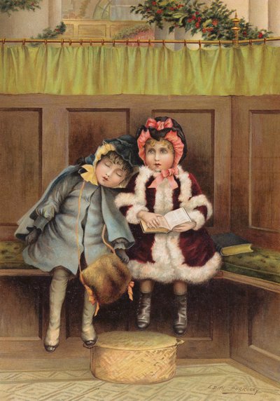 Due ragazze in chiesa la mattina di Natale da Edith S. Berkeley