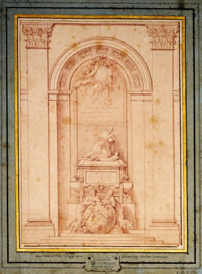 Studio per il Monumento Funerario del Cardinale de Fleury da Edmé Bouchardon