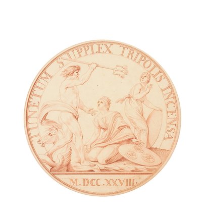 Bombardamento di Tripoli e sottomissione da parte di questo regno e di quello di Algeri, 1728 da Edmé Bouchardon