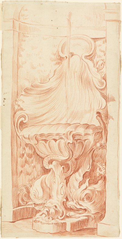 Design per fontane di nicchia da Edmé Bouchardon