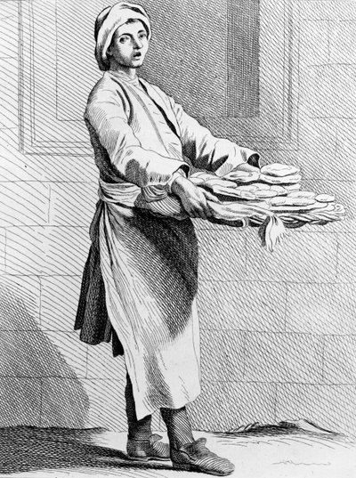 Torte calde, 1737, inciso dalla Scuola Francese (XVIII secolo) da Edmé Bouchardon