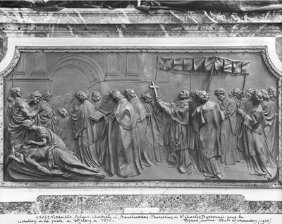 Processione di San Carlo Borromeo per curare Milano dalla peste nel 1576 da Edmé Bouchardon