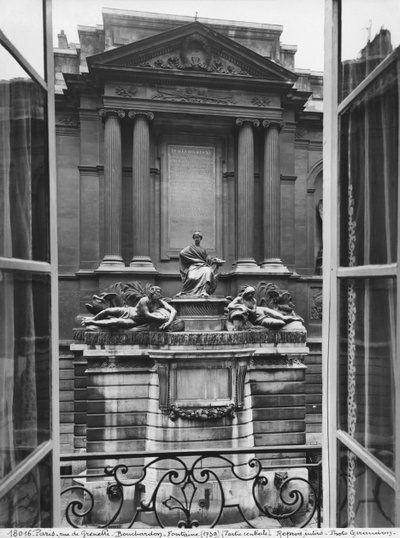 Vista della Fontana delle Quattro Stagioni, parte centrale, rue de Grenelle, 1739-46 (dettaglio) da Edmé Bouchardon