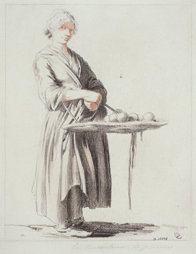 La venditrice di mele da Edmé Bouchardon
