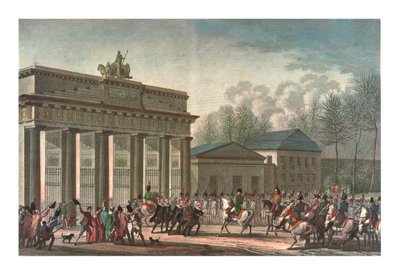 Ingresso dei francesi a Berlino, 27 ottobre 1806, c1850 da Edme Bovinet