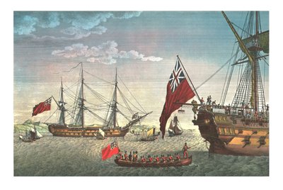 Napoleone si imbarca sul Northumberland per il suo viaggio a Sant