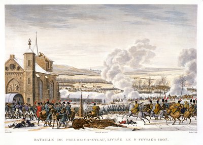 La battaglia di Eylau, Germania, 9 febbraio 1807 da Edme Bovinet