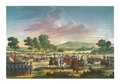La Guardia Imperiale in manovra alla presenza dei due imperatori a Tilsit, 28 giugno 1807, c1850 da Edme Bovinet