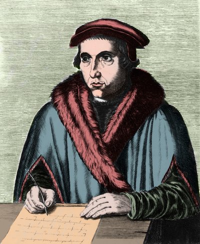 Ritratto di Juan Luis Vives (1492-1540), umanista e filosofo spagnolo da Edme de Boulonois