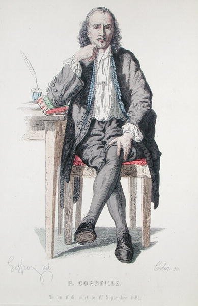 Ritratto di Pierre Corneille (1606-84), frontespizio per un