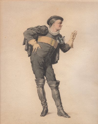 Crispin in Les Folies amoureuses di Jean-François Regnard da Edmond Aime Florentin Geffroy