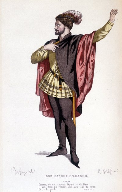 Il personaggio di Carlos nella commedia Don Sanche d