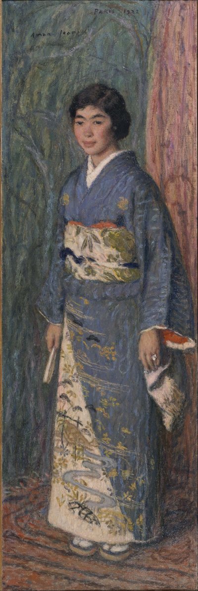 Ritratto di una donna giapponese (Signora Kuroki) da Edmond Aman Jean