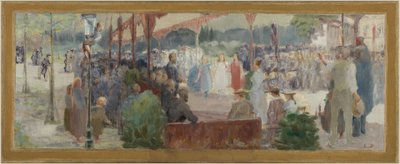 Bozzetto per la sala del villaggio di Maisons-Alfort: Omaggio al merito, tra il 1893 e il 1895 da Edmond Debon
