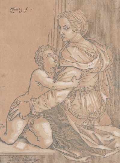 Vergine e bambino da Edmond Douet