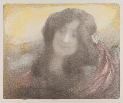 Ragazza con i capelli lunghi, c. 1898 da Edmond François Aman Jean