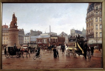 Veduta di Place Clichy nel 1896 da Edmond Georges Grandjean