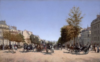 Vista degli Champs-Elysees dalla Place de l