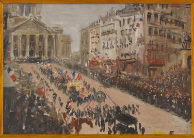 I funerali di Victor Hugo, il corteo rue Soufflot, giugno 1885 da Edmond Lachenal