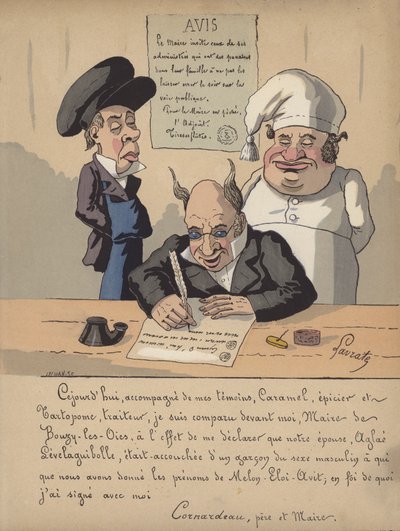Un sindaco che scrive un avviso da Edmond Lavrate