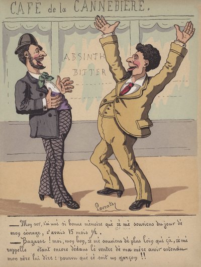 Conversazione fuori da un caffè da Edmond Lavrate
