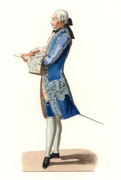 Charles Rosalie de Rohan Chabot, Conte di Jarnac (dopo un dipinto del 1777 di Olivier) da Edmond Lechevallier Chevignard