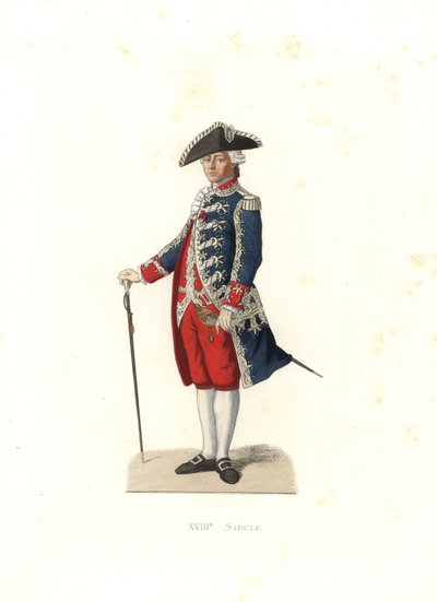 Conte di Vergennes, capitano delle Guardie della Porta del Re, Francia da Edmond Lechevallier Chevignard