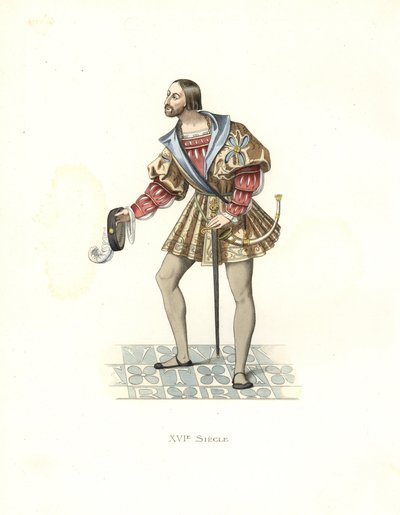 Cortigiano di Francesco I (1494-1547) da Edmond Lechevallier Chevignard