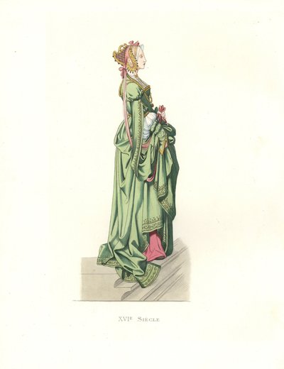 Dama di compagnia fiamminga da Edmond Lechevallier Chevignard