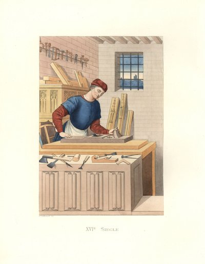 Artigiano francese da Edmond Lechevallier Chevignard