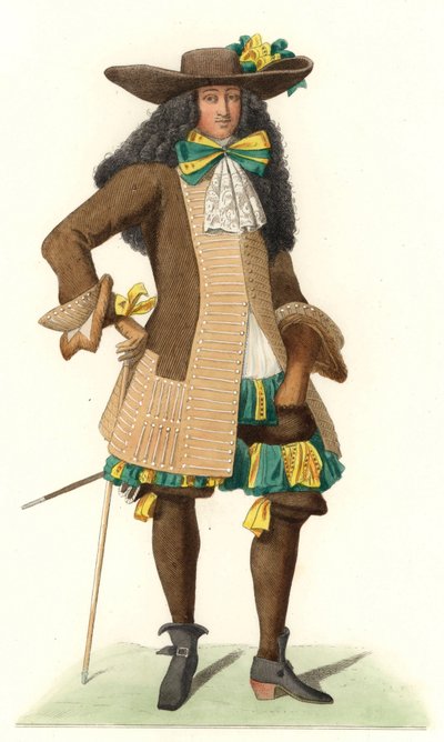 Gentiluomo francese in abito cerimoniale da Edmond Lechevallier Chevignard