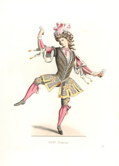 Uomo francese in costume da balletto da Edmond Lechevallier Chevignard