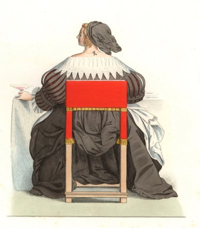 Donna francese XVII secolo, da un